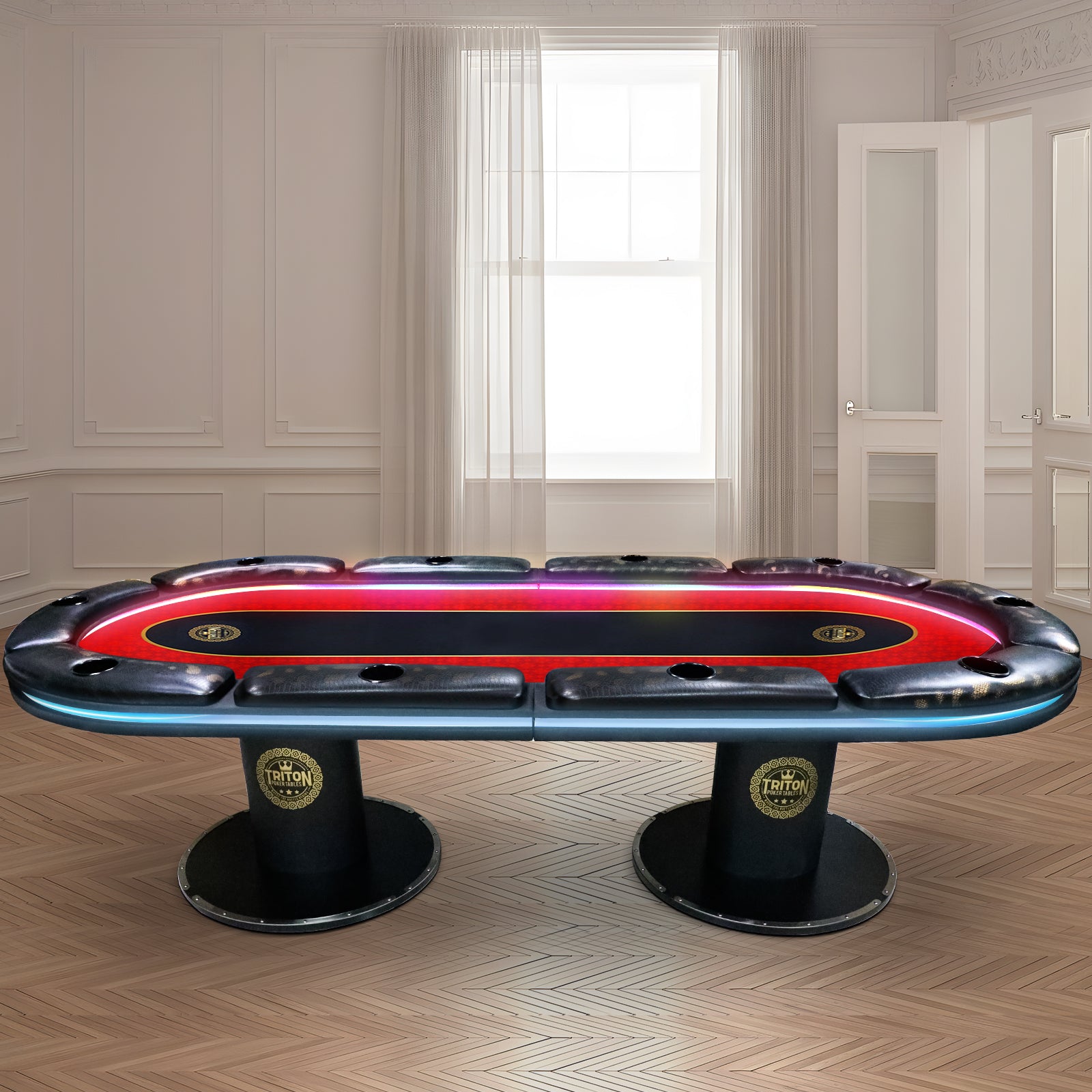 Casino Style Poker Table With LED Light