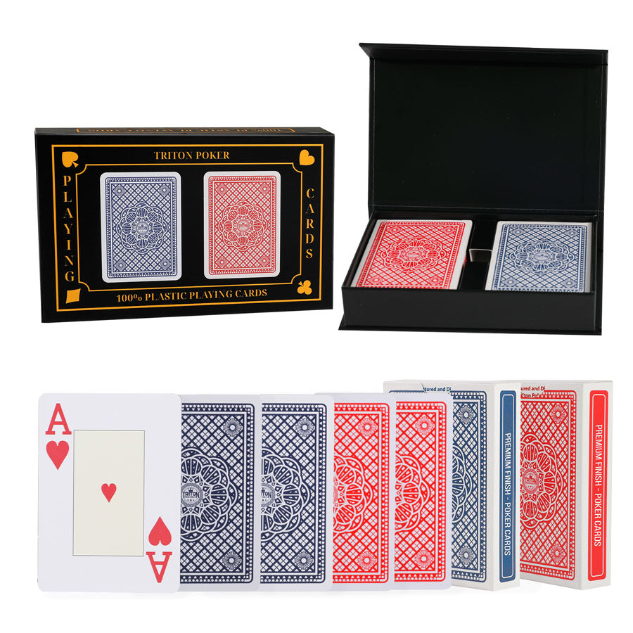 Triton Poker Tables Premium Poker Playing Cards (Jumbo Index)