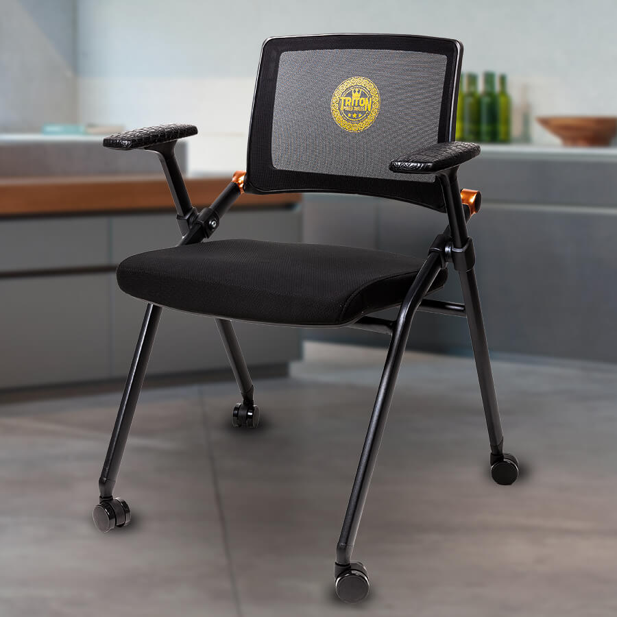 Triton Folding Poker Chairs With Wheels